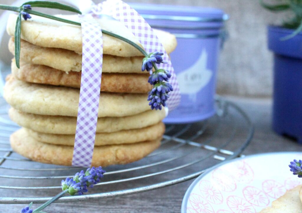 Lavendel-Cookies, Kekse mit Lavendel
